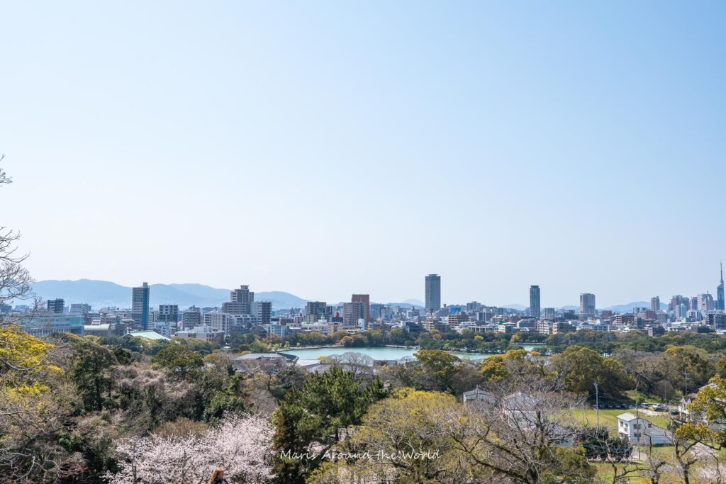 Fukuoka city skyline.